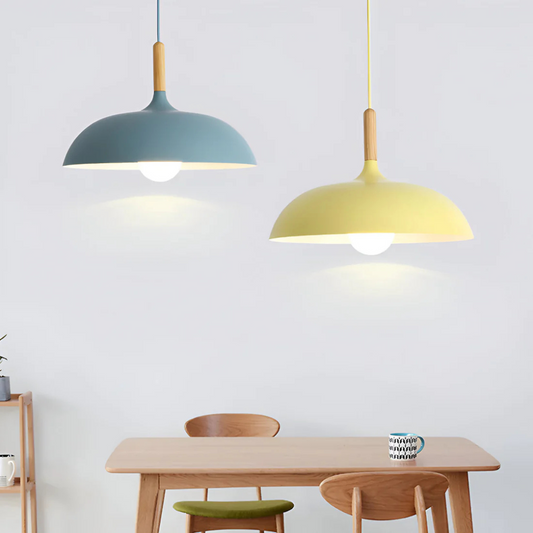 Lysa - Suspension Nordique En Bois Et Fer Forgé