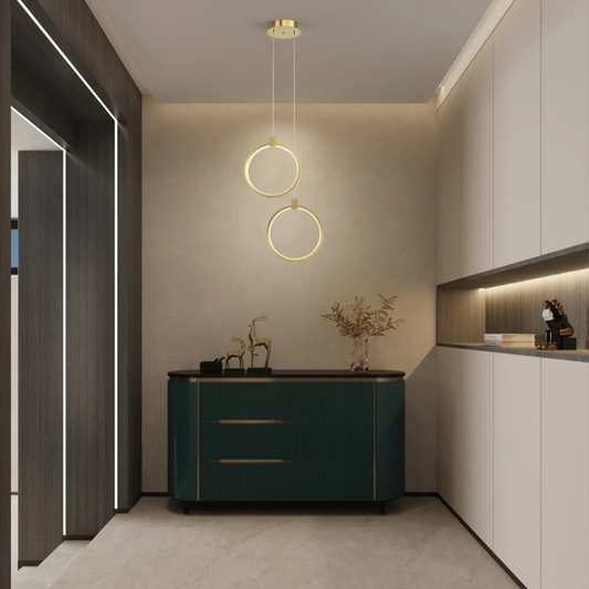 Clavine - Suspension Design Luxe Dorée