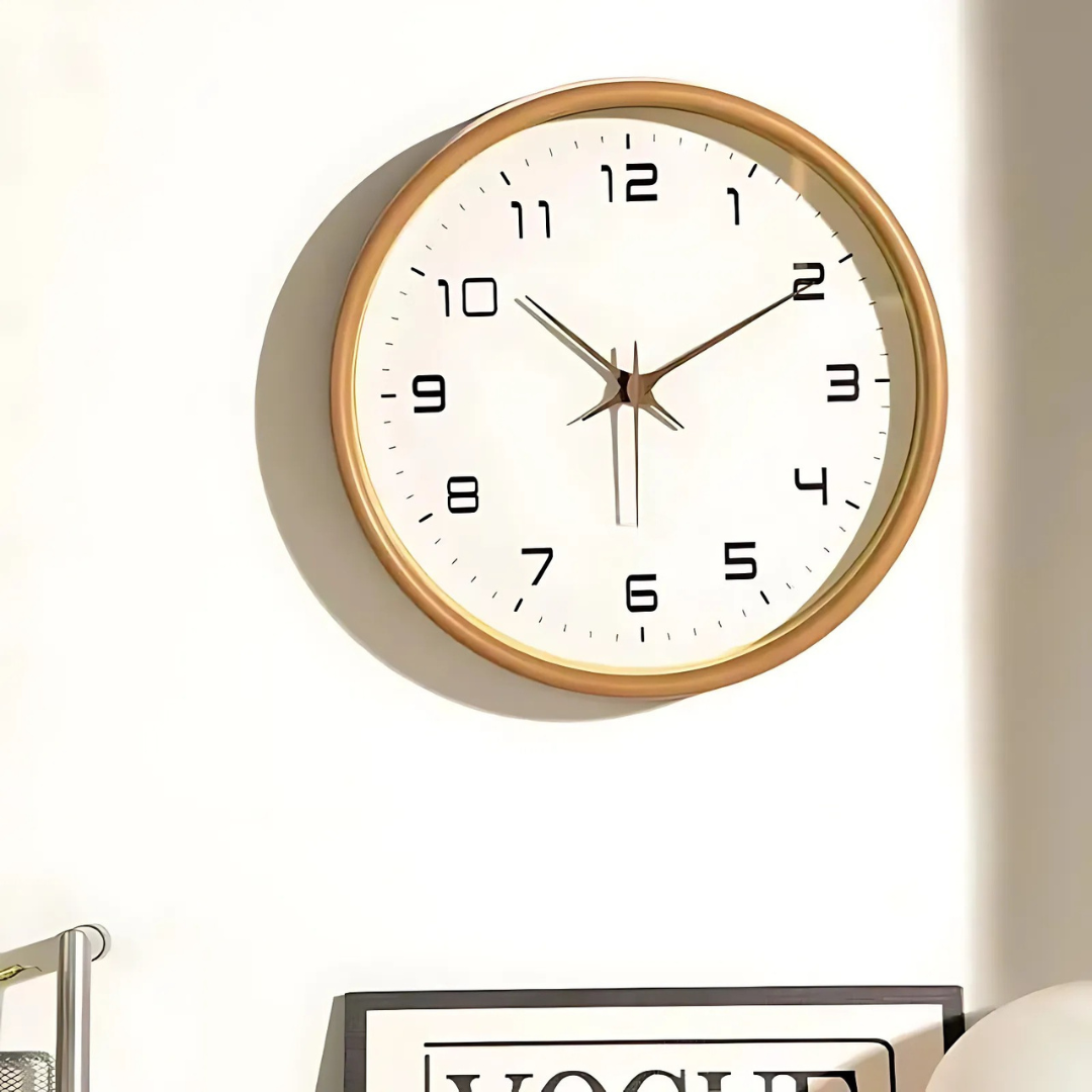 Melthoria - Horloge Murale Élégante en Bois pour Intérieur