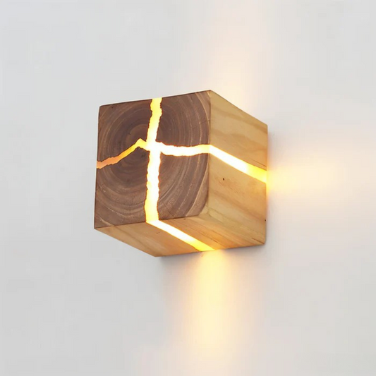 Vionis - Applique Murale LED en Bois | Applique Murale Intérieure élégante