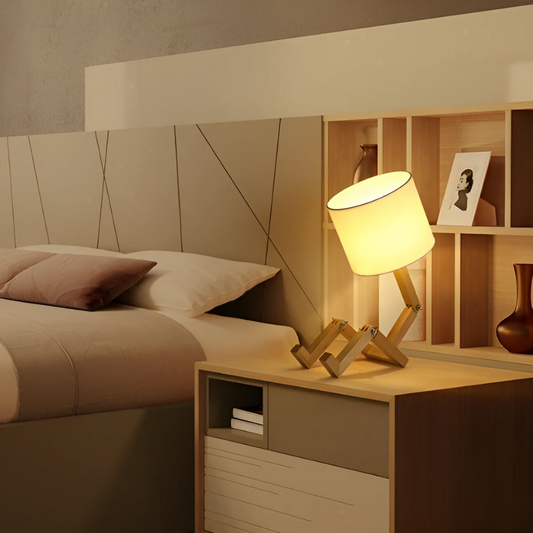 Corlune - Lampe de Table en Bois Flexible