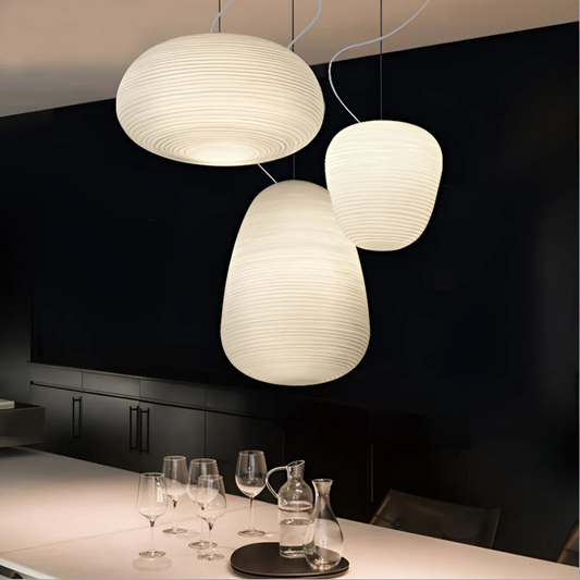 Alviane - Suspension en Verre Opalin