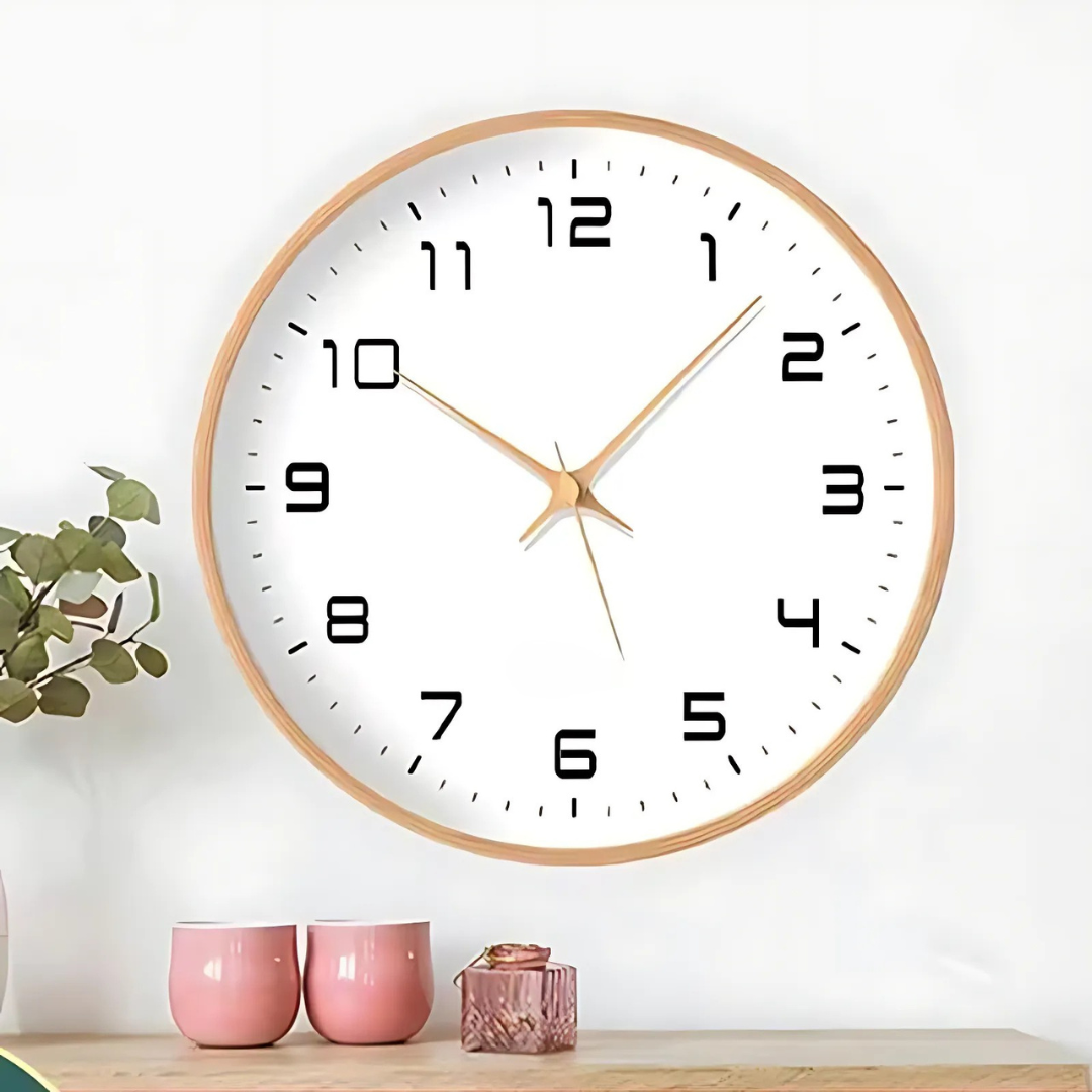 Melthoria - Horloge Murale Élégante en Bois pour Intérieur