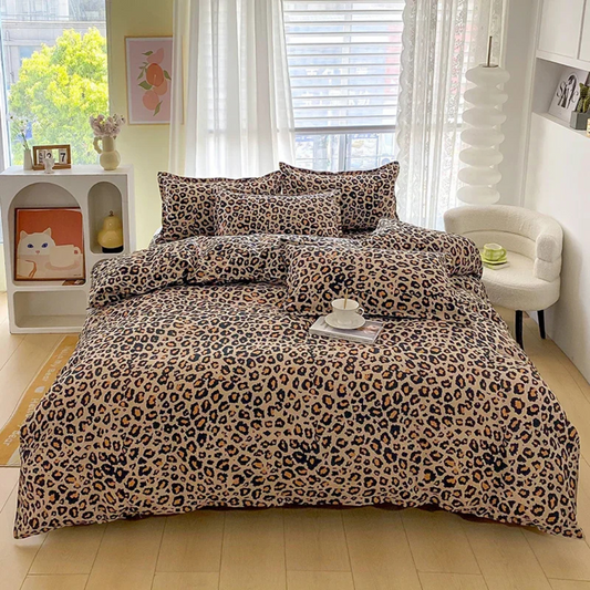 Clavon - Housse de Couette de luxe à Imprimé Léopard