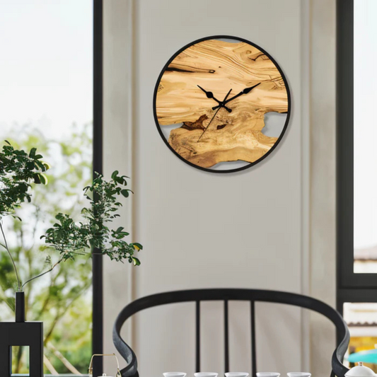 Noae – Horloge Murale Minimaliste Noire