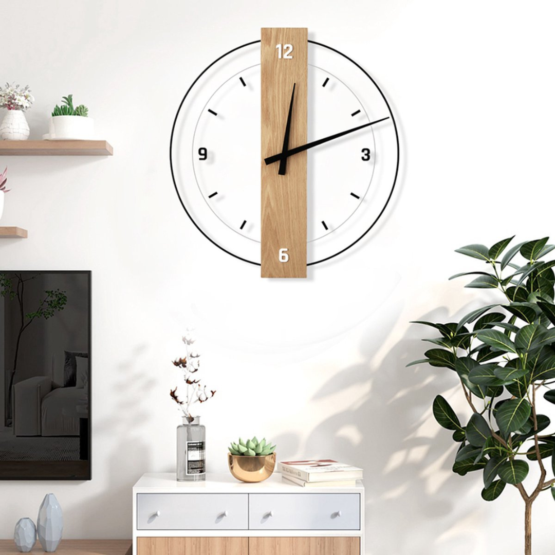 Aurra - Grande Horloge Murale Silencieuse pour Salon