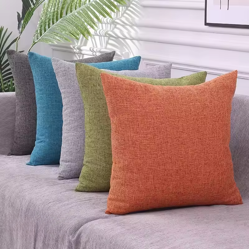 Alverra - Housses de Coussins en Coton et Lin pour Canapé et Fauteuils Décoratifs