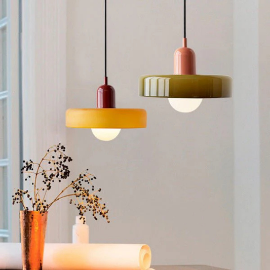 Aube - Lampe Suspendue Design En Verre Coloré