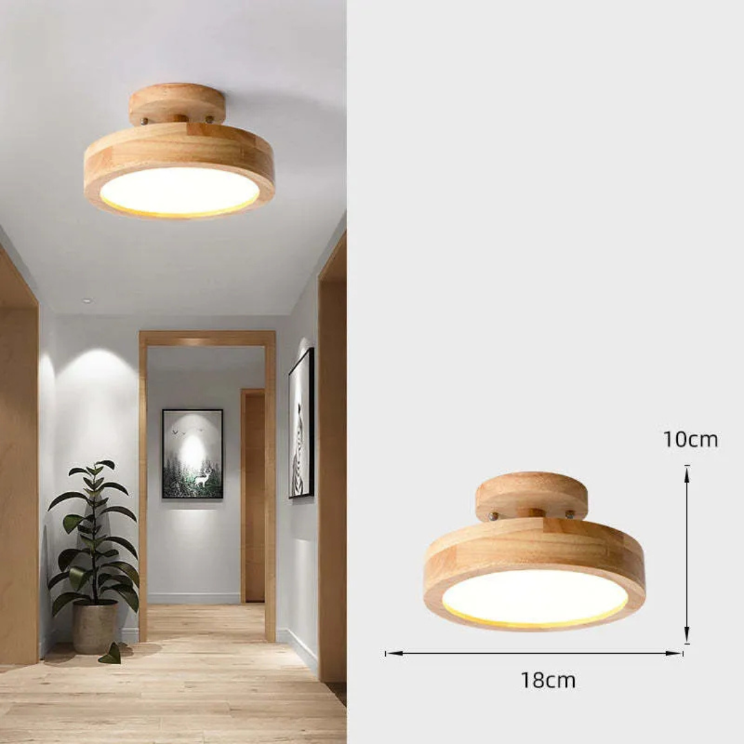 Myrrale – Plafonnier LED en Bois