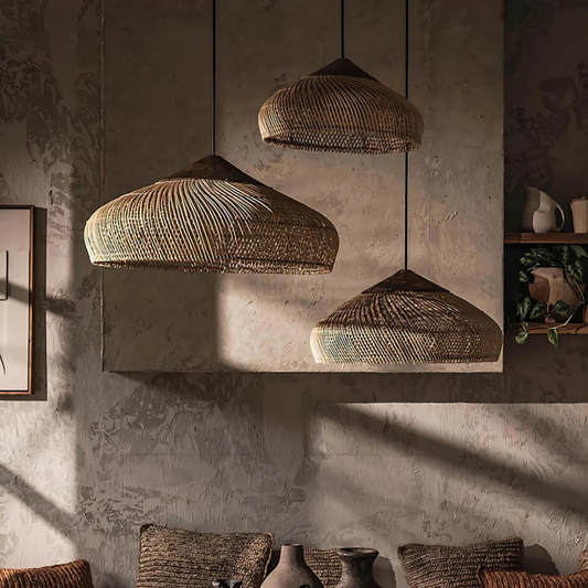 Luxara - Lampe Suspendue Bohème En Rotin