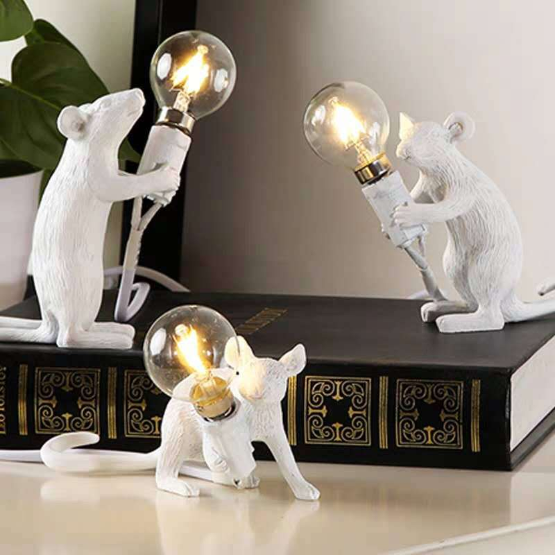 Esmaril - Lampe de Table LED Souris Moderne