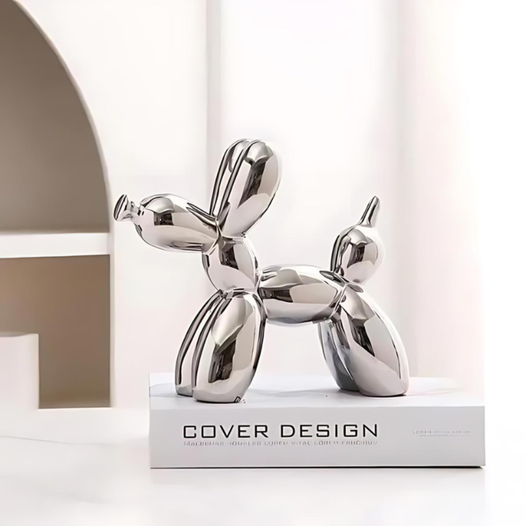 Romare – Statue de Chien en Céramique en Forme de Ballon