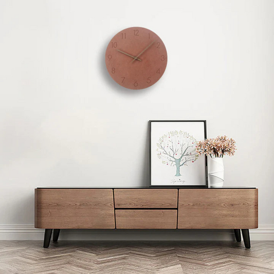 Clea – Horloge Murale Minimaliste en Bois