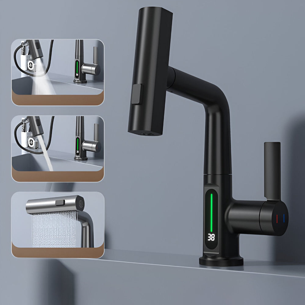 Astrielle - Mitigeur de Cuisine Réglable avec Affichage de Température