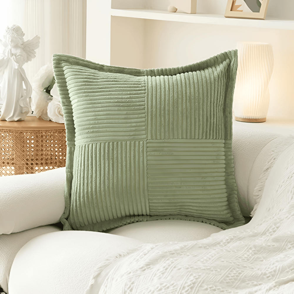 Duvane - Housse de Coussin Unie Anti-Taches