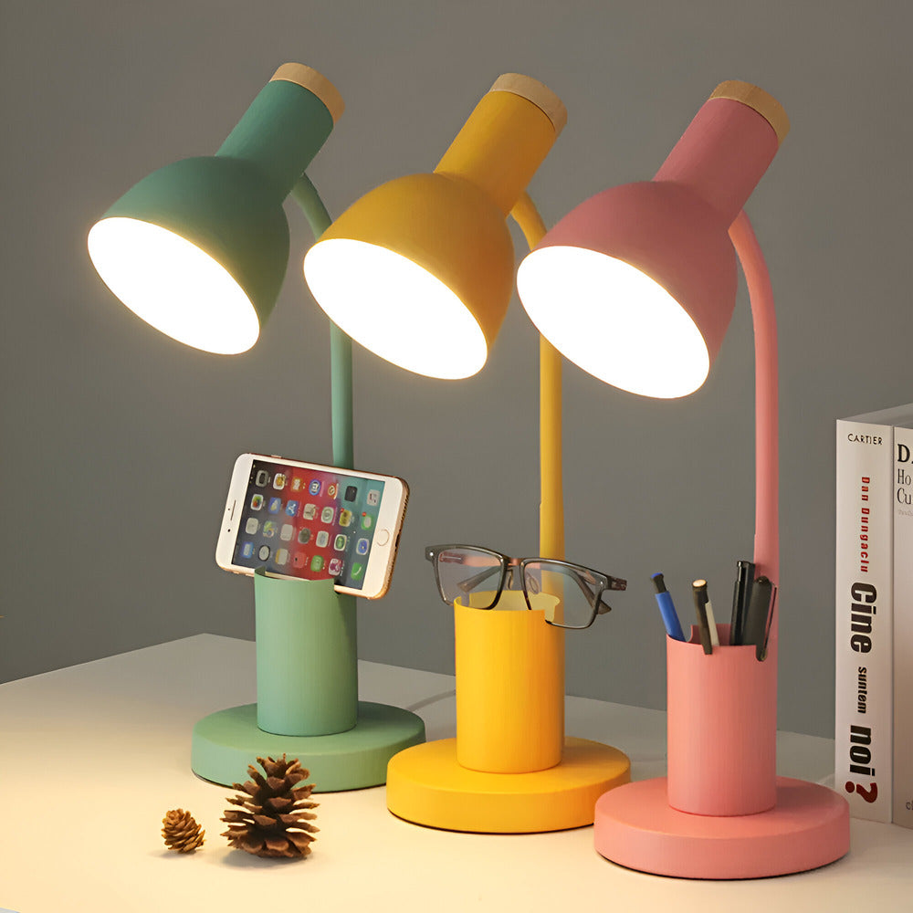 Cressida – Lampe de Table LED Moderne avec Porte-Stylos