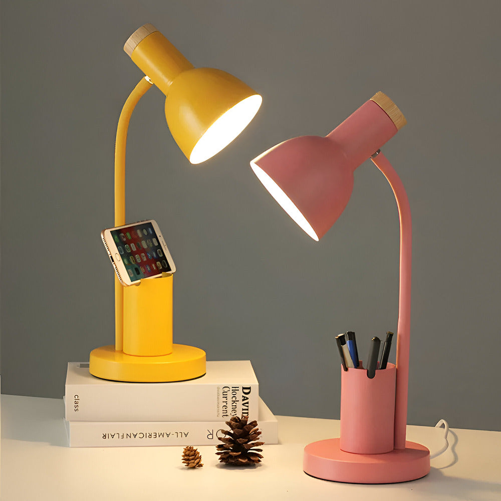Cressida – Lampe de Table LED Moderne avec Porte-Stylos