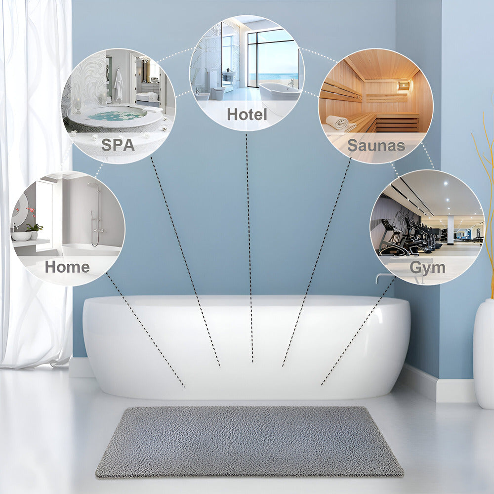 Isola - Tapis de Douche Antidérapant avec Soutien Doux pour Les Pieds