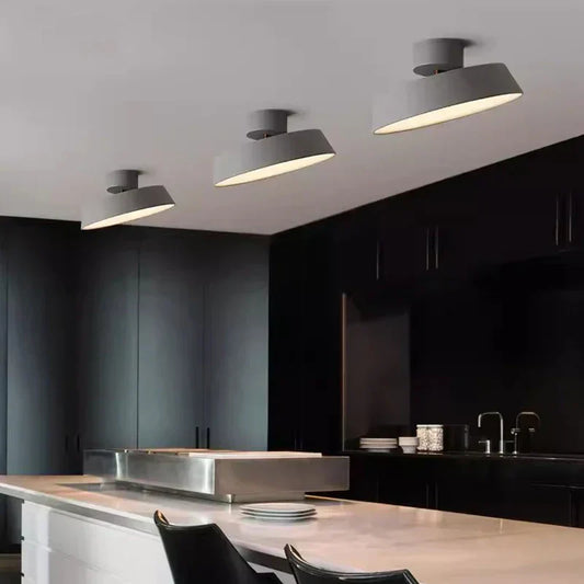 Corin - Plafonnier Rond Nordique Minimaliste à LED