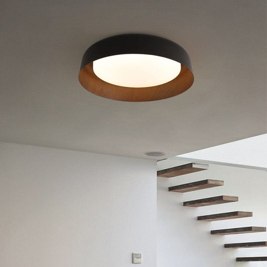 Sylvenne - Plafonnier LED Wabi Sabi Effet Bois