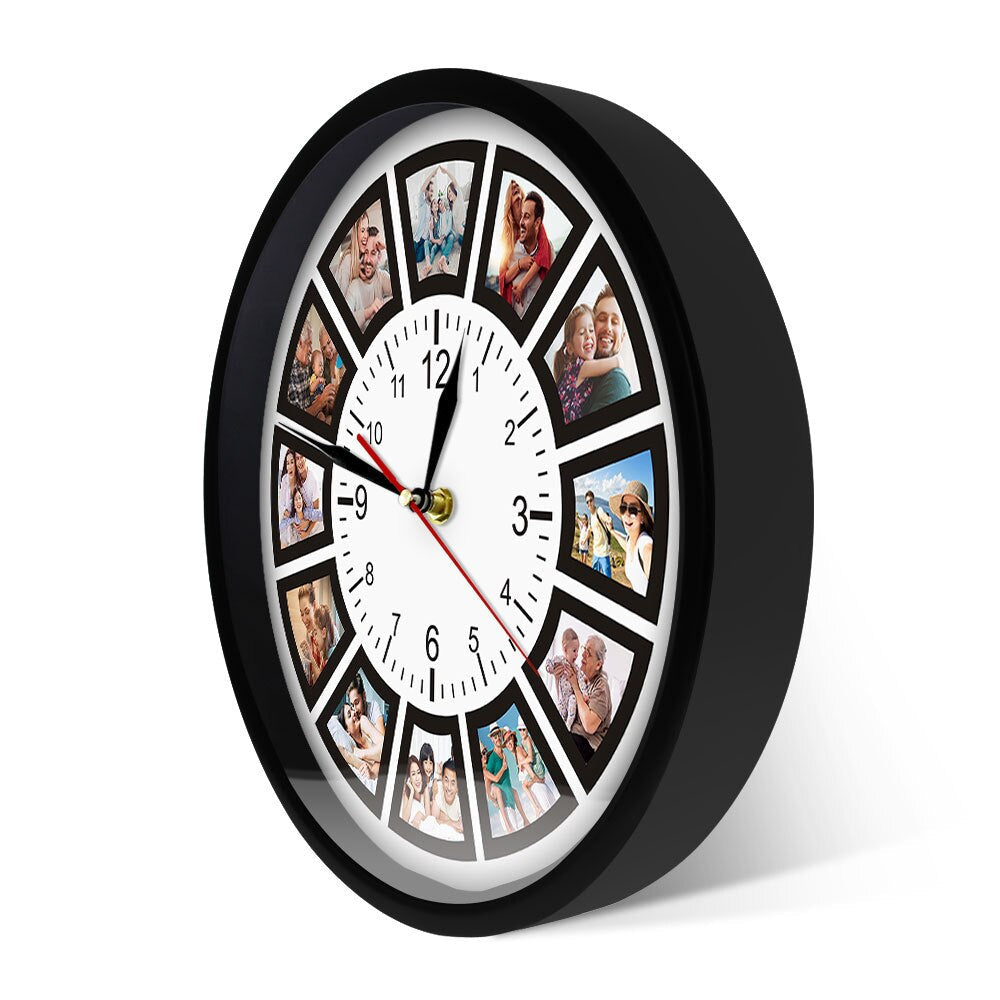 Camena - Horloge Murale Personnalisable avec Photos