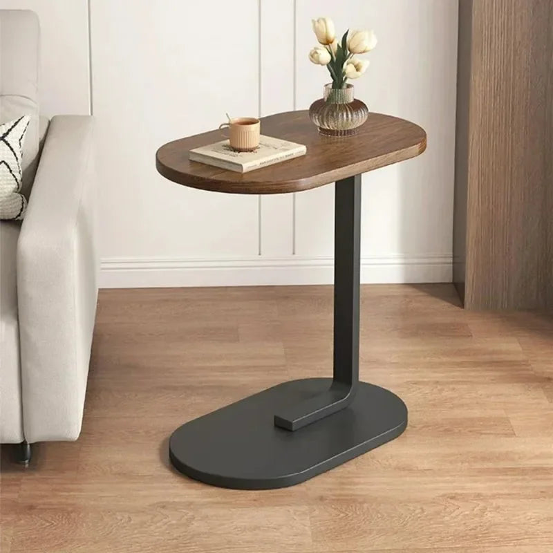Veliora - Table d’Appoint en Forme de C, Moderne, Compacte et Légère