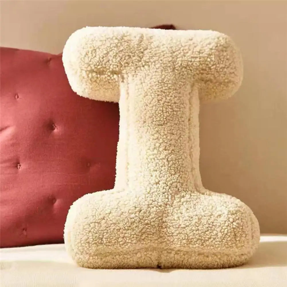 Eona - Coussin Décoratif en Velours Alphabet