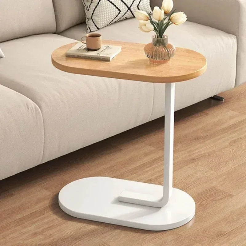Veliora - Table d’Appoint en Forme de C, Moderne, Compacte et Légère