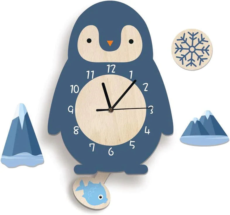 Caelora - Horloge Murale Animaux pour Enfants