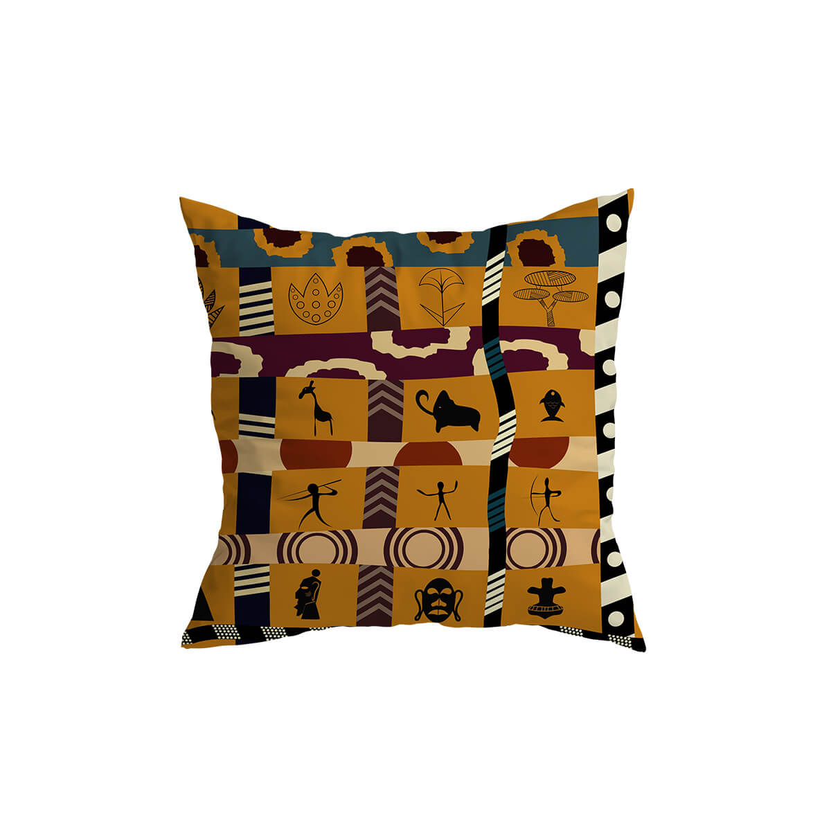 Amoriah – Coussin Décoratif à Motif Africain