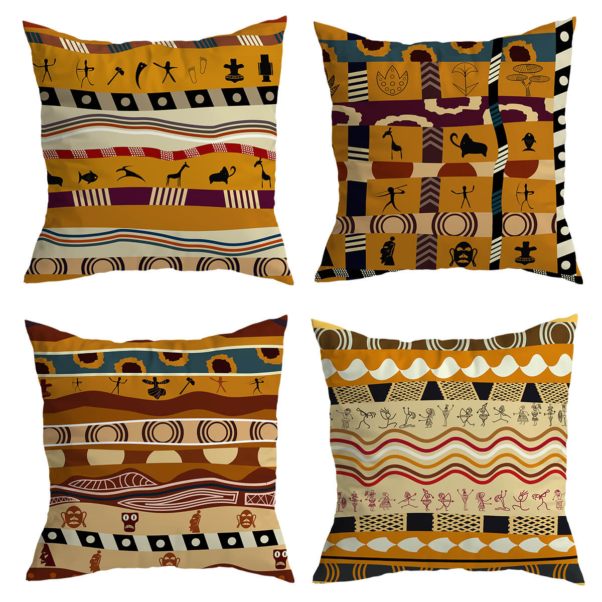 Amoriah – Coussin Décoratif à Motif Africain