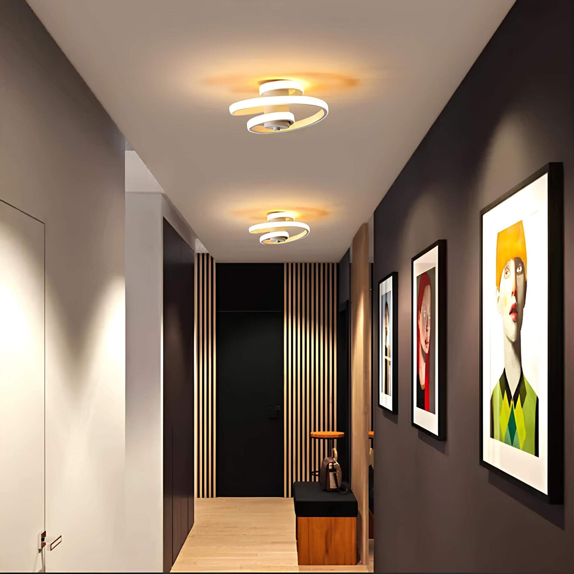Lysandre - Moderne Spiralé LED Plafondlamp