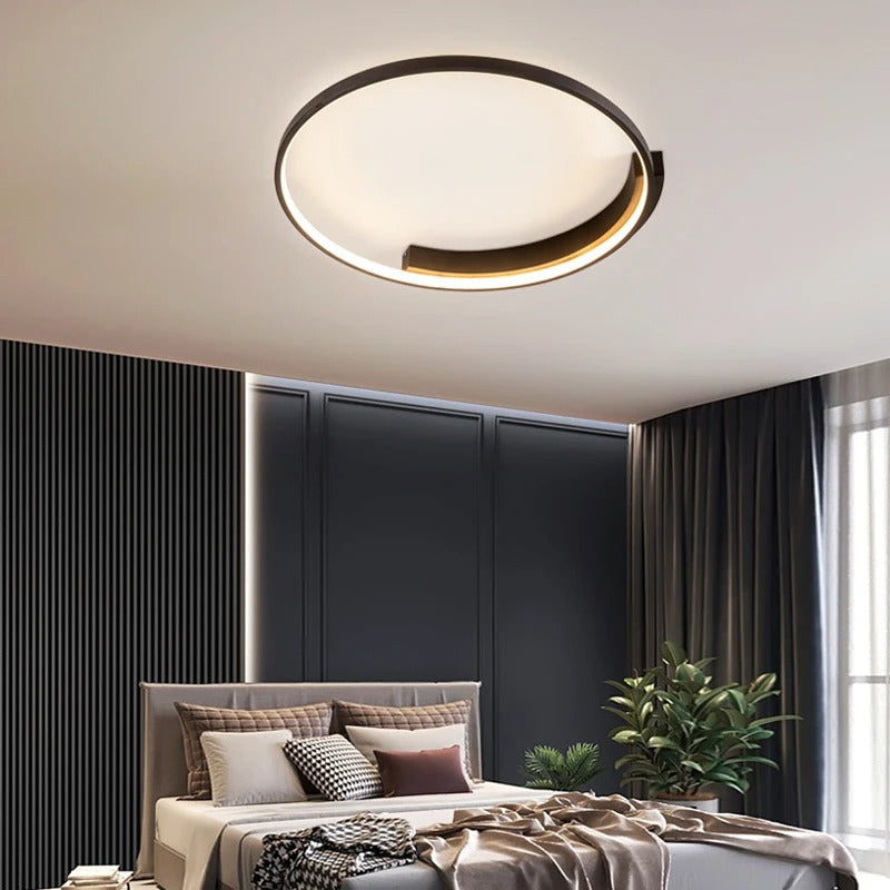 Aurenza - Plafonnier LED Rond Moderne pour Salon ou Chambre