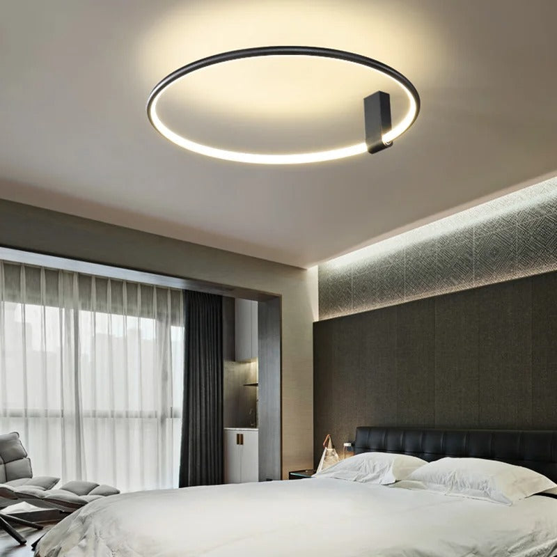 Aurenza - Plafonnier LED Rond Moderne pour Salon ou Chambre